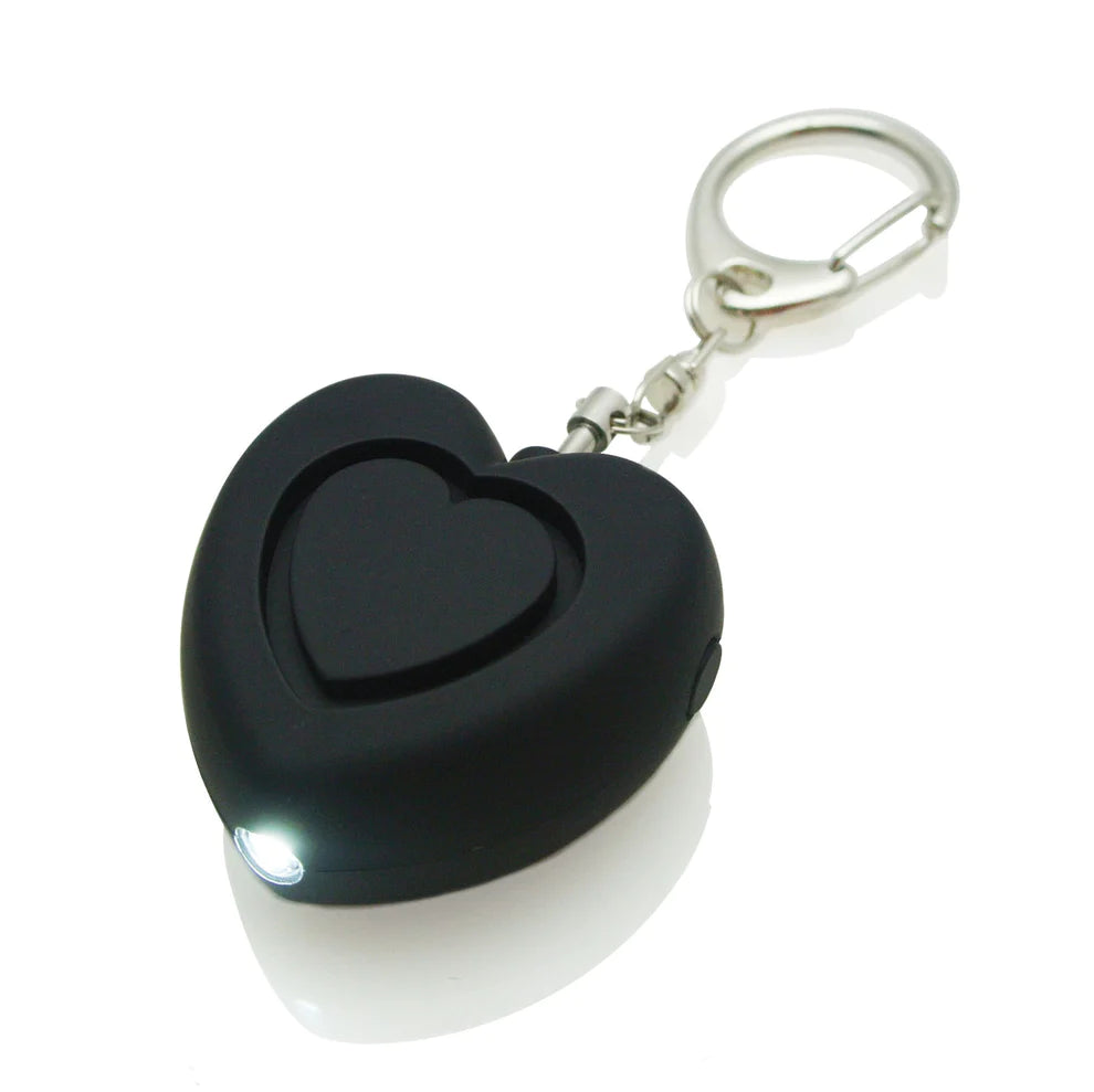 Self Defense 130-dB Heart Keychain Alarm
